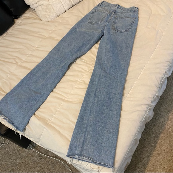 ZARA Ripped Wide Leg Jeans - Picture 7 of 7
